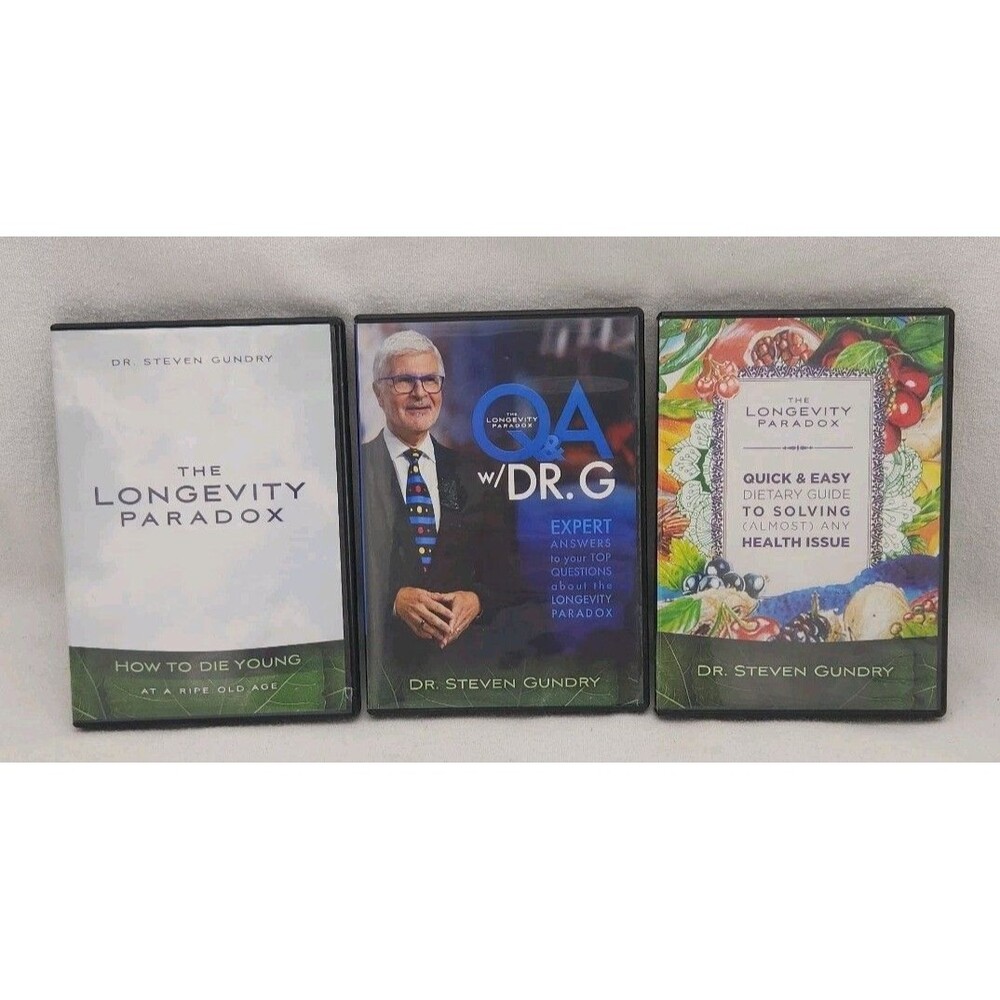 DVD Dr. G Steven Gundry-The Longevity Paradox-Q&A-Quick & Easy Dietary Guide
